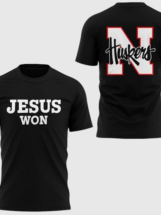 Paramjeet Other - Nebraska Football Jesus Won 2025 T-Shirt